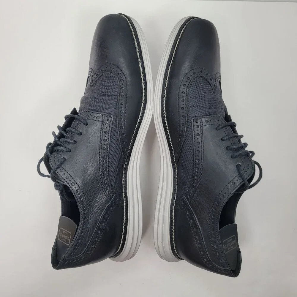 Cole Haan Original Grand Men's Black Wingtip Oxfords Shoes C23404 US Size 10M - Picture 8 of 10
